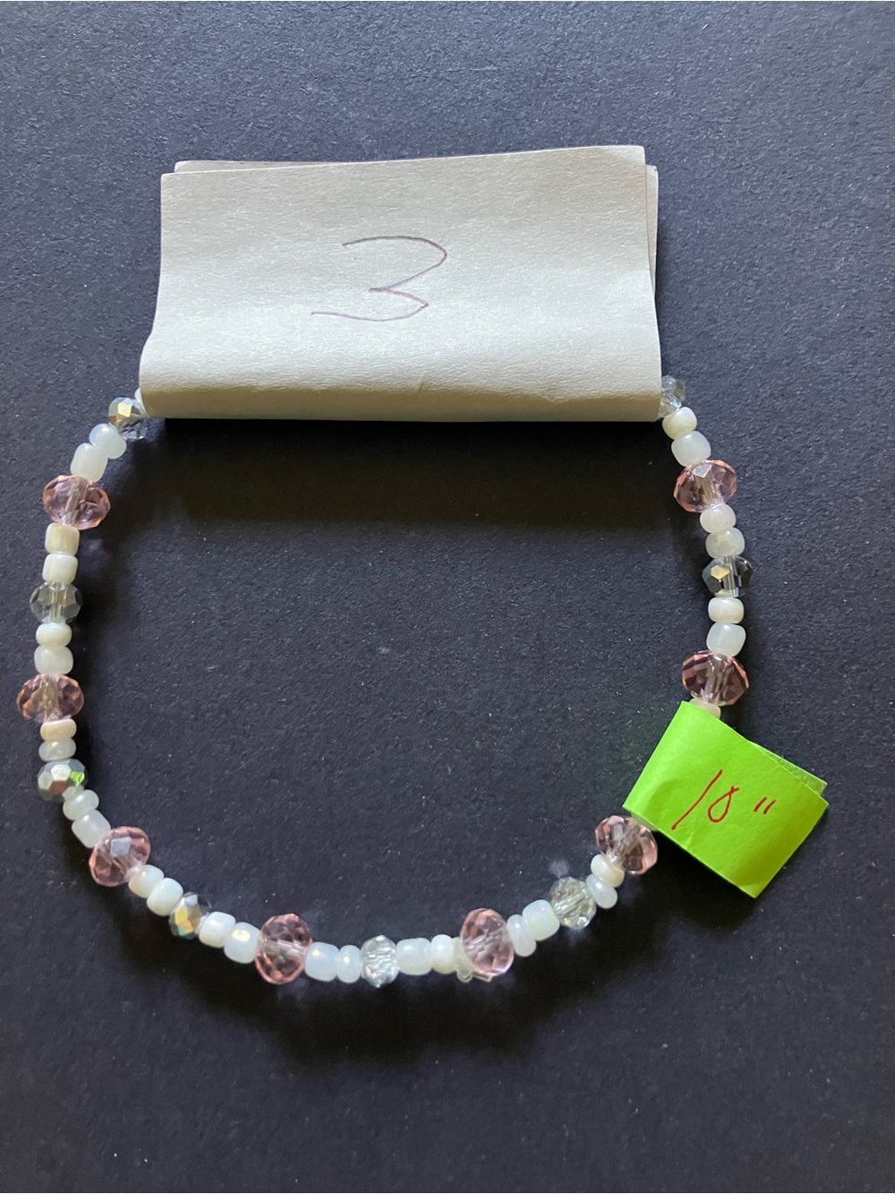 #3 handmade Swarovski anklet